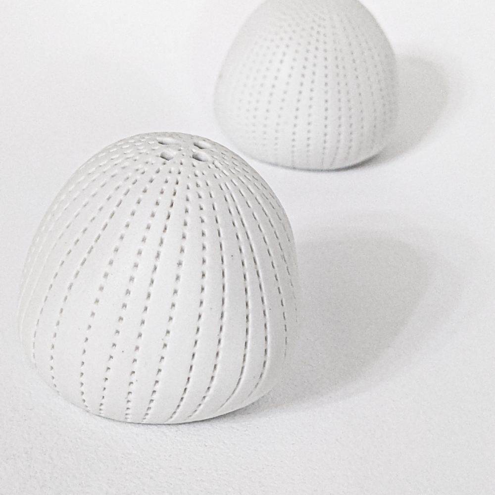 Ecru Boho Salt and Pepper Shaker Set Minimalist